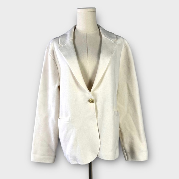 J. Crew Jackets & Blazers - J.Crew Camille Single Button Sweater-Blazer Size Large